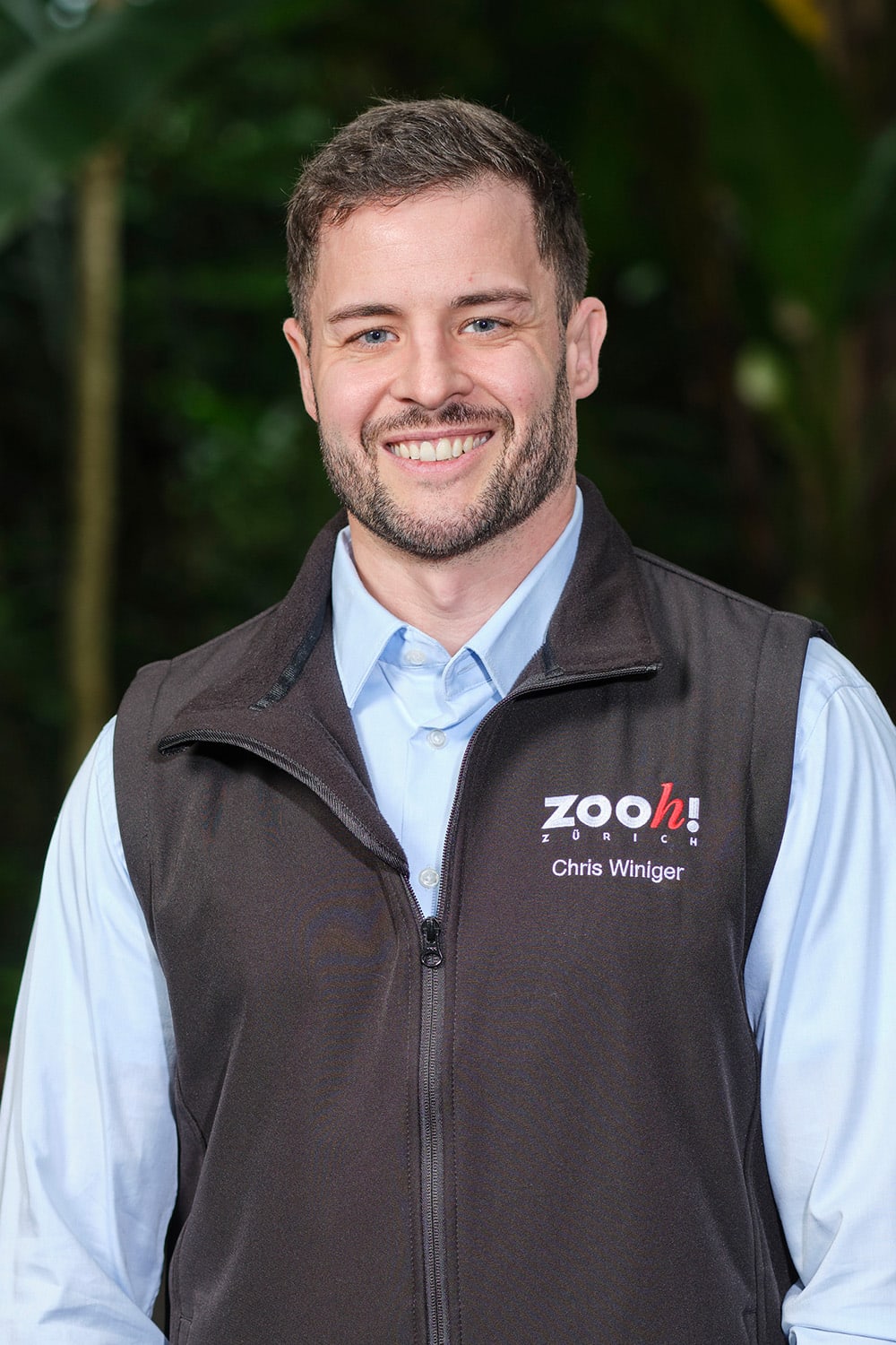 Portraitbild Chris Winiger, Leiter Digitales Erlebnis, Prozesse & Daten im Zoo Zürich.