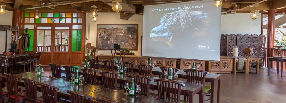 Seminarraum Thailodge im Kaeng Krachan Elefantenpark im Zoo Zürich