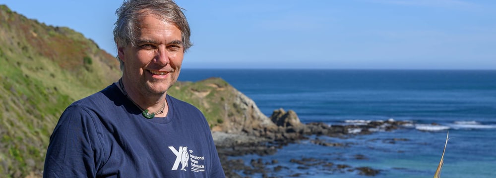 Conservation Fellow Thomas Mattern vom Antarctic Research Trust.