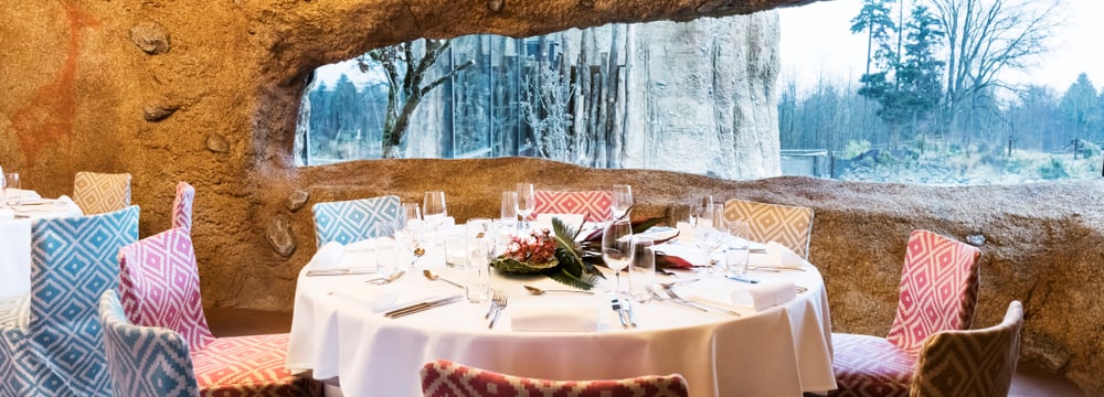 Kifaru-Lounge im Giraffenhaus in der Lewa Savanne.