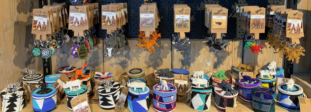 Beadworks-Produkte im Zooshop des Zoo Zürich.