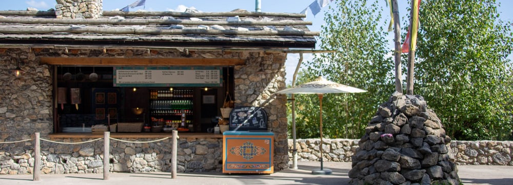 Himalaya-Kiosk im Zoo Zürich.