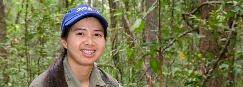 Conservation Fellow Apinya Saisamorn, Site Manager im Kaeng Krachan Nationalpark in Thailand.