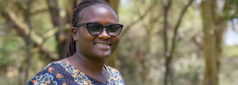 Conservation Fellow Purity Kinoti, Head of Education Program im Lewa Wildlife Conservancy.