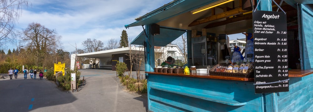 Pinguin-Kiosk im Zoo Zürich