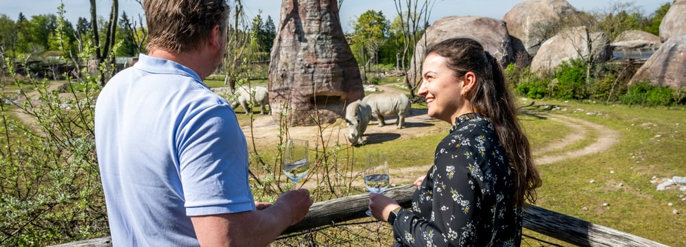 Apéro-Standort Twiga Lookout in der Lewa Savanne des Zoo Zürich.
