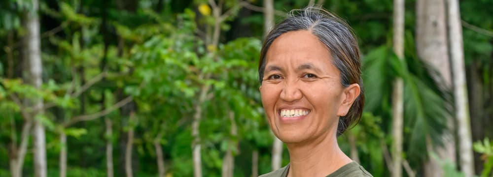 Conservation Fellow Citrakasih Nente vom Naturschutzprojekt Sumatra.