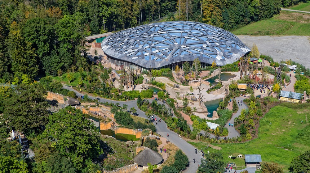 Kaeng Krachan Elefantenpark im Zoo Zürich.