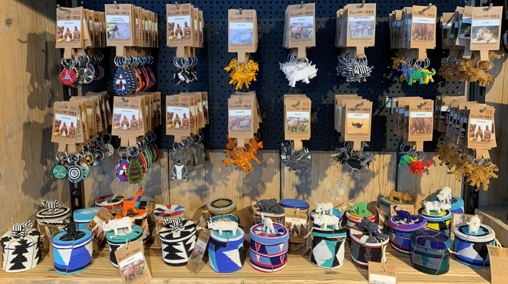 Beadworks-Produkte im Zooshop des Zoo Zürich.