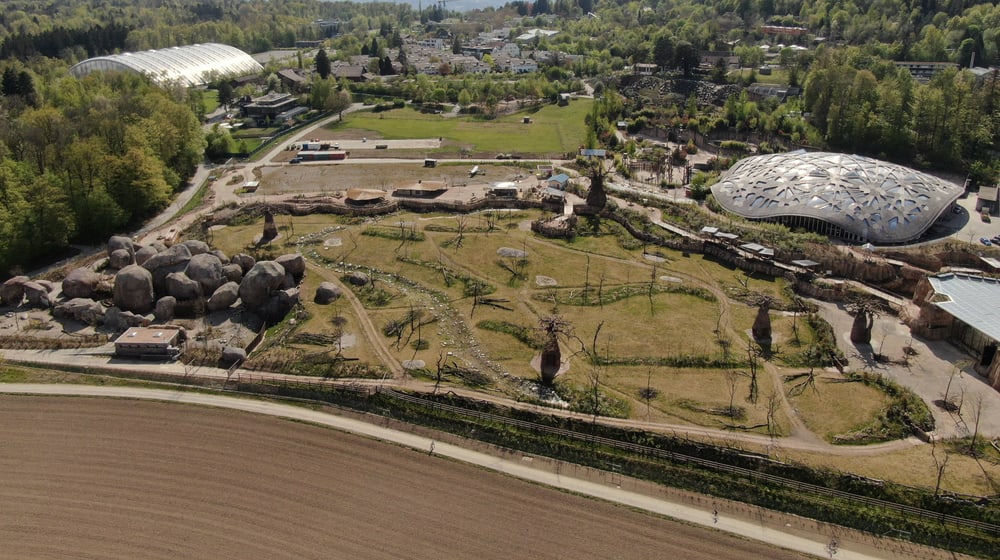 Luftaufnahmen Lewa Savanne April 2020.