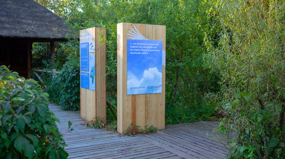 Ausstellung Vogelwiese im Zoo Zürich.