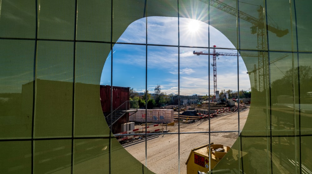 Baustelle für die Pantanal Voliere im Zoo Zürich im Herbst 2024.