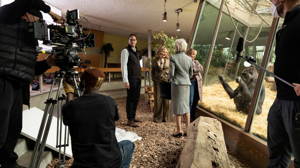 Tatort-Dreh im Zoo Zürich im November 2022.