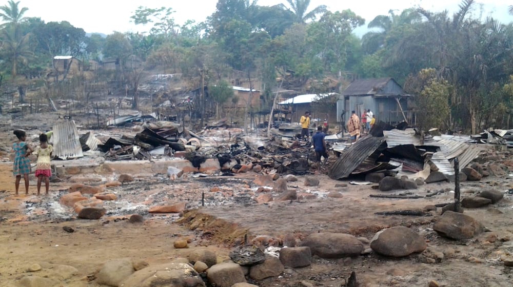 Feuer in Ambodirafia