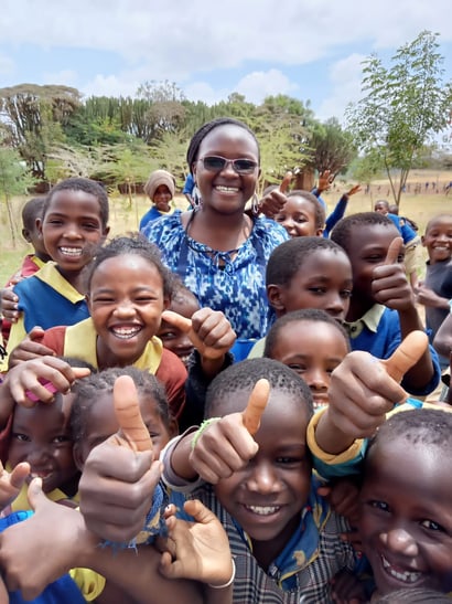 Conservation Fellow Purity Kinoti, Head of Education Program im Lewa Wildlife Conservancy.