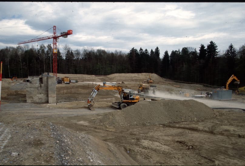 Baustelle des Masoala Regenwalds im Zoo Zürich.