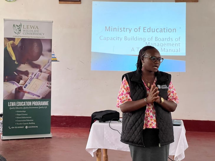 Conservation Fellow Purity Kinoti, Head of Education Program im Lewa Wildlife Conservancy.