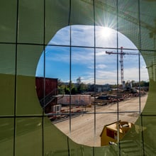 Baustelle für die Pantanal Voliere im Zoo Zürich im Herbst 2024.