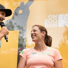 Nicola Spirig am On Zoo Run 2017 im Zoo Zürich.