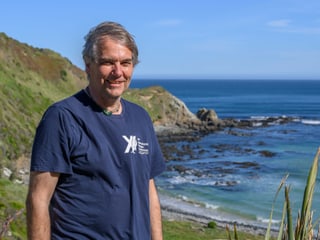 Conservation Fellow Thomas Mattern vom Antarctic Research Trust.
