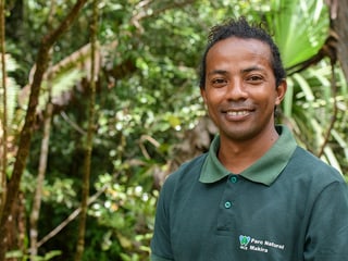 Conservation Fellow Hasina Rabe, Biodiversitätsmanager im Naturschutzprojekt Masoala.
