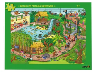 Zooh! Puzzle Besuch im Masoala Regenwald