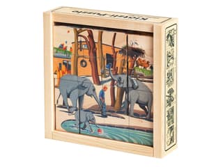 Würfelpuzzle Zootiere