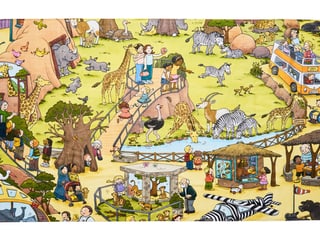 Zooh! Wimmel-Strandtuch Lewa