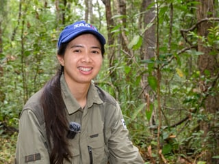 Conservation Fellow Apinya Saisamorn, Site Manager im Kaeng Krachan Nationalpark in Thailand.