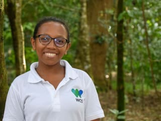Conservation Fellow Najoroniaina Raharimalala, Leiterin Umweltbildung bei WCS Madagascar.