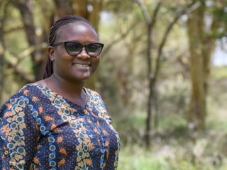 Conservation Fellow Purity Kinoti, Head of Education Program im Lewa Wildlife Conservancy.