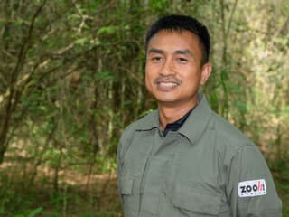 Conservation Fellow Manoon Pliosungnoen vom Naturschutzprojekt Kaeng Krachan in Thailand.