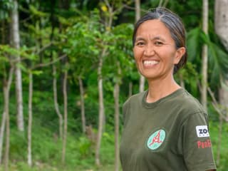 Conservation Fellow Citrakasih Nente vom Naturschutzprojekt Sumatra.