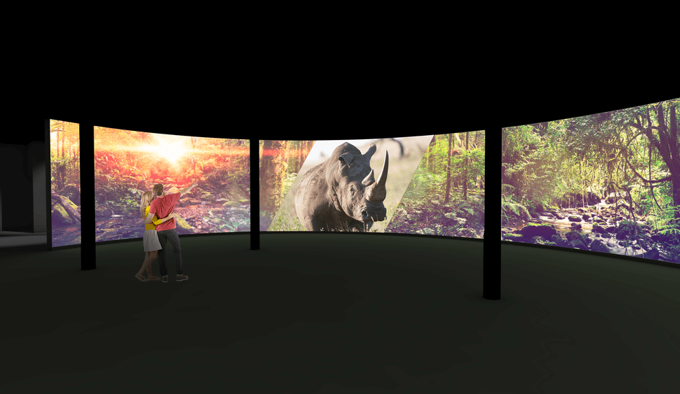 Leinwand-Ellipse Naturschutzzentrum
