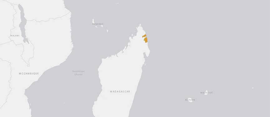 Verbreitungskarte Loiselle-Madagaskarbuntbarsch