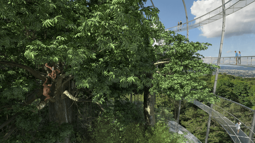 Rendering des Sumatra Regenwald im Zoo Zürich