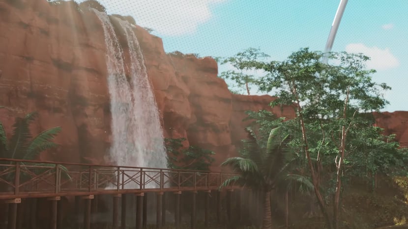 Spendenobjekt Pantanal Voliere Wasserfall