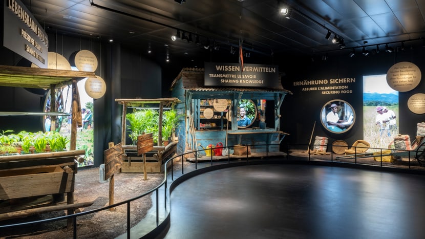 Ausstellung im neuen Naturschutzzentrum des Zoo Zürich.