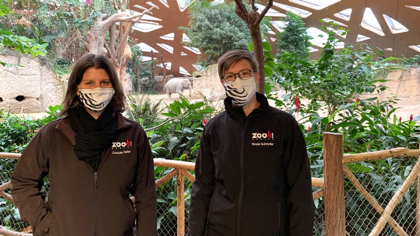 Aufnahmen zum Podcast Elefantenpark mit Nicole Schnyder und Cordula Galeffi
