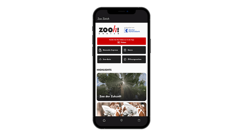 Zoo-App Start-Screen