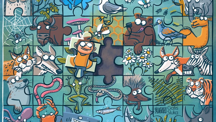 Kampagnenbild der Globalen Koalition #UnitedForBiodiversity.