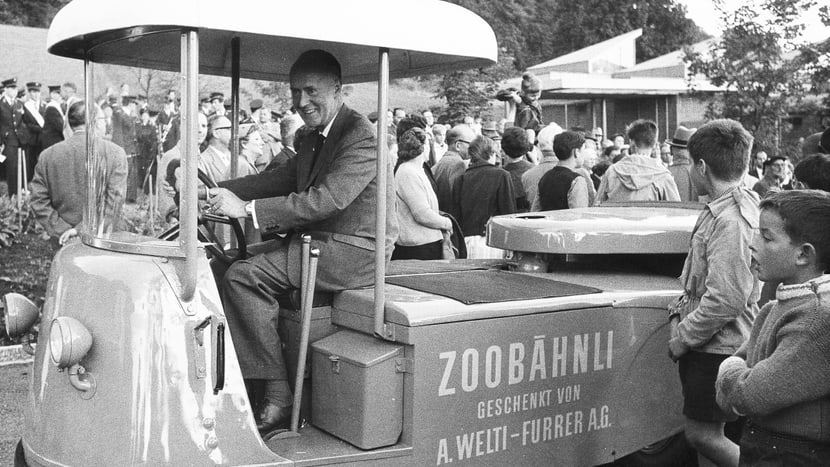 Heini Hediger im Zoo Zürich
